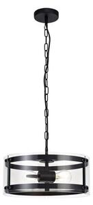 York 2 Light Ceiling Pendant In Matt Black