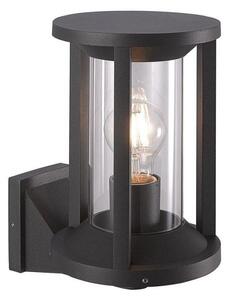Cole 1 Light Round Exterior Wall Light In Anthracite