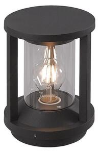 Cole 1 Light Exterior Pillar Lamp Wall Light In Anthracite