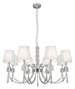 Searchlight 6888-8CC Portico Chrome 8 Light Ceiling Pendant Light