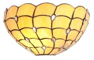 Origin 2 Light Wall Light With Beige And Black Tiffany Shade