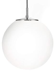 Modern White Opal Glass Globe Ball Pendant Ceiling Light Fitting - LED Compatible
