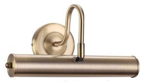 12" Antique Brass Swan Neck Picture Light