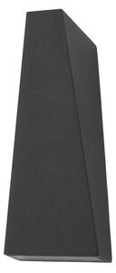 Dar PAC3239 Paco 2 Light Outdoor Wall Light In Grey With Clear Glass
