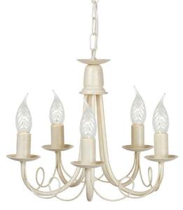 Elstead MN5 IV/GOLD 5 Light Ceiling Chandelier In Ivory/Gold - Fitting Only