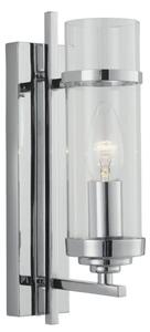 Searchlight 3091-1CC Milo 1 Light Modern Chrome And Glass Wall Lamp