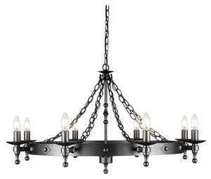 Elstead WR8-GRAPHITE Warwick 8 Light Ceiling Chandelier In Graphite