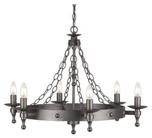 Elstead WR6-GRAPHITE Warwick 6 Light Ceiling Chandelier In Graphite