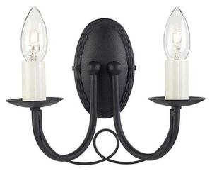 Elstead MN2 BLACK Minster 2 Light Wall Light In Black - Fitting Only