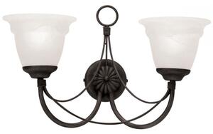 Elstead CB2 BLACK Carisbrooke 2 Light Wall Light In Black - Fitting Only