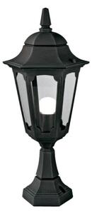 Elstead PR4 BLACK Parish 1 Light Exterior Pedestal Lantern In Black