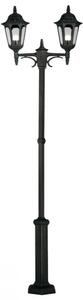 Elstead PR8 BLACK Parish 2 Light Exterior Twin Lamp Post In Black