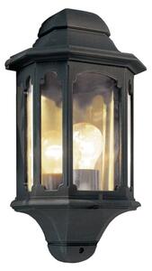 Elstead CP7-BLACK Chapel Exterior Half Light Wall Lantern In Black - H:380mm