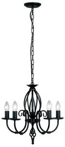 Elstead ART5 BLACK Artisan 5 Light Chandelier In Black - Fitting Only