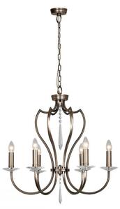 Elstead PM6 DB Pimlico 6 Light Multi Arm Ceiling Light In Dark Bronze - Fitting Only