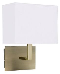 Searchlight 5519AB Antique Brass Wall Light With Shade