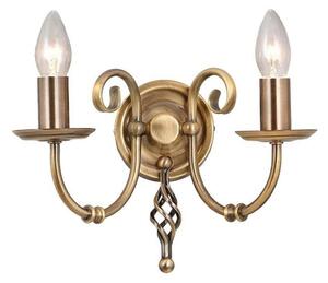 Elstead ART2 AGD BRASS Artisan 2 Light Wall Light In Aged Brass