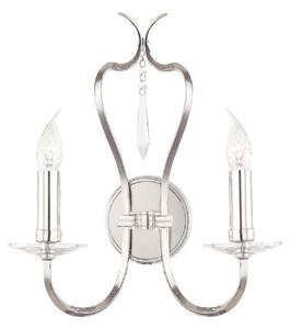 Elstead PM2 PN Pimlico 2 Light Wall Light In Polished Nickel - Fitting Only
