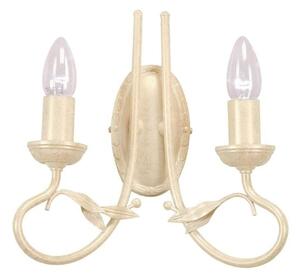 Elstead OV2 IVORY/GOLD Olivia 2 Light Wall Light In Ivory/Gold - Fitting Only