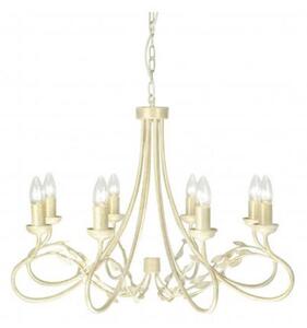 Elstead OV8 IVORY/GOLD Olivia 8 Light Chandelier Light In Ivory/Gold - Fitting Only