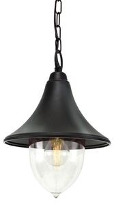 Norlys F8-BLACK Firenze 1 Light Outdoor Chain Lantern Light In Black