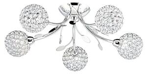 Searchlight 6575-5CC Bellis II Chrome 5 Light Semi Flush Ceiling Light