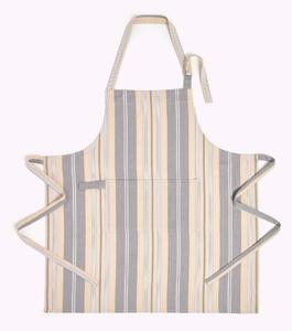 Homescapes Cotton Oxford Grey Apron