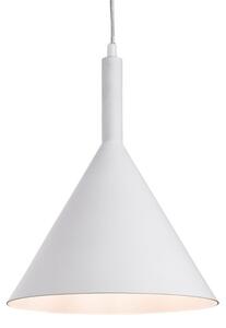 Firstlight 3717WH Everest 1 Light Ceiling Pendant In White With White Inside