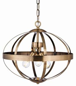 Firstlight 3709AB Healey 3 Light Ceiling Pendant In Antique Brass