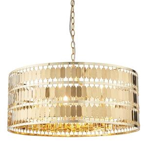 Endon 90299 Eldora 5 Light Ceiling Pendant In Gold Effect Plate