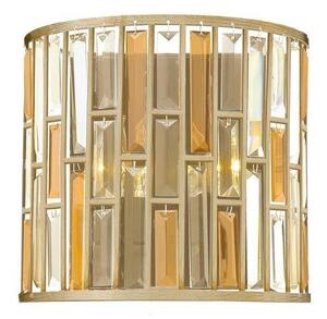 HK/GEMMA2/A SL Gemma 2 Light Silver Leaf Flush Wall Light