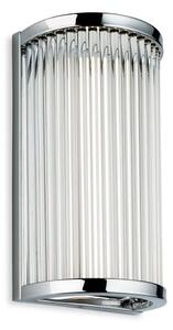 Firstlight 3705CH Jewel LED Bathroom Wall Light In Chrome With Clear Glass Rods - H: 250mm