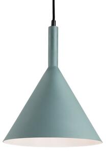 Firstlight 3717GN Everest 1 Light Ceiling Pendant In Green With White Inside