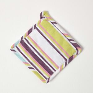 Homescapes Cotton Purple Pot Holder