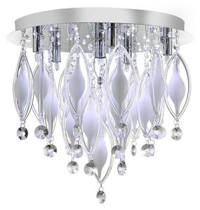Searchlight 2456-6CC Spindle Led/Halogen Remote Control Flush Ceiling Light
