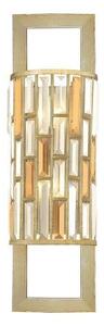 HK/GEMMA2/B SL Gemma 2 Light Silver Leaf Tall Wall Light