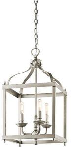 KL/LARKIN/P/M NI Larkin 3 Light Brushed Nickel Medium Lantern Pendant