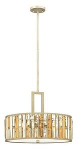 HK/GEMMA/P/C SL Gemma 3 Light Silver Leaf Cylindrical Pendant