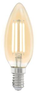 LED Filament Vintage Amber Candle Shape Lamp 4 watt