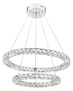 Dar ROM2550 Roma LED Pendant Ceiling Light In Polished Chrome