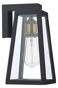 Dar DUV1522 Duval 1 Light Matt Black Outdoor Wall Light IP43