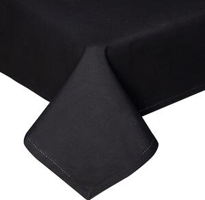 Homescapes Plain Cotton Black Tablecloth, 54 x 54 Inches