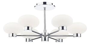 Dar SYS0650 System 6 Light Polished Chrome Flush Ceiling Light