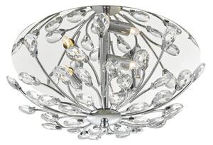Dar ZAF5350 Zafir 3 Light Flush Ceiling Light In Polished Chrome