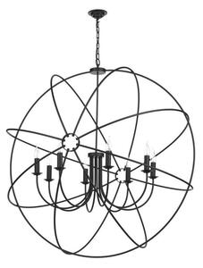David Hunt Lighting ORB0822 Orb 8 Light Ceiling Pendant in Black
