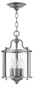 HK-GENTRY-P-S-PW Gentry 3 Light Pewter Round Hanging Ceiling Lantern