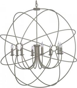 David Hunt Lighting ORB0839 Orb 8 Light Ceiling Pendant in Ash Grey