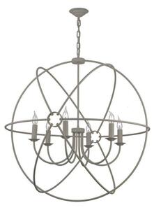 David Hunt Lighting ORB0639 Orb 6 Light Ceiling Pendant in Ash Grey