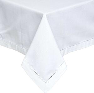 Homescapes Plain Cotton White Tablecloth, 54 x 54 Inches