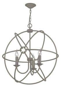 David Hunt Lighting ORB0339 Orb 3 Light Ceiling Pendant in Ash Grey